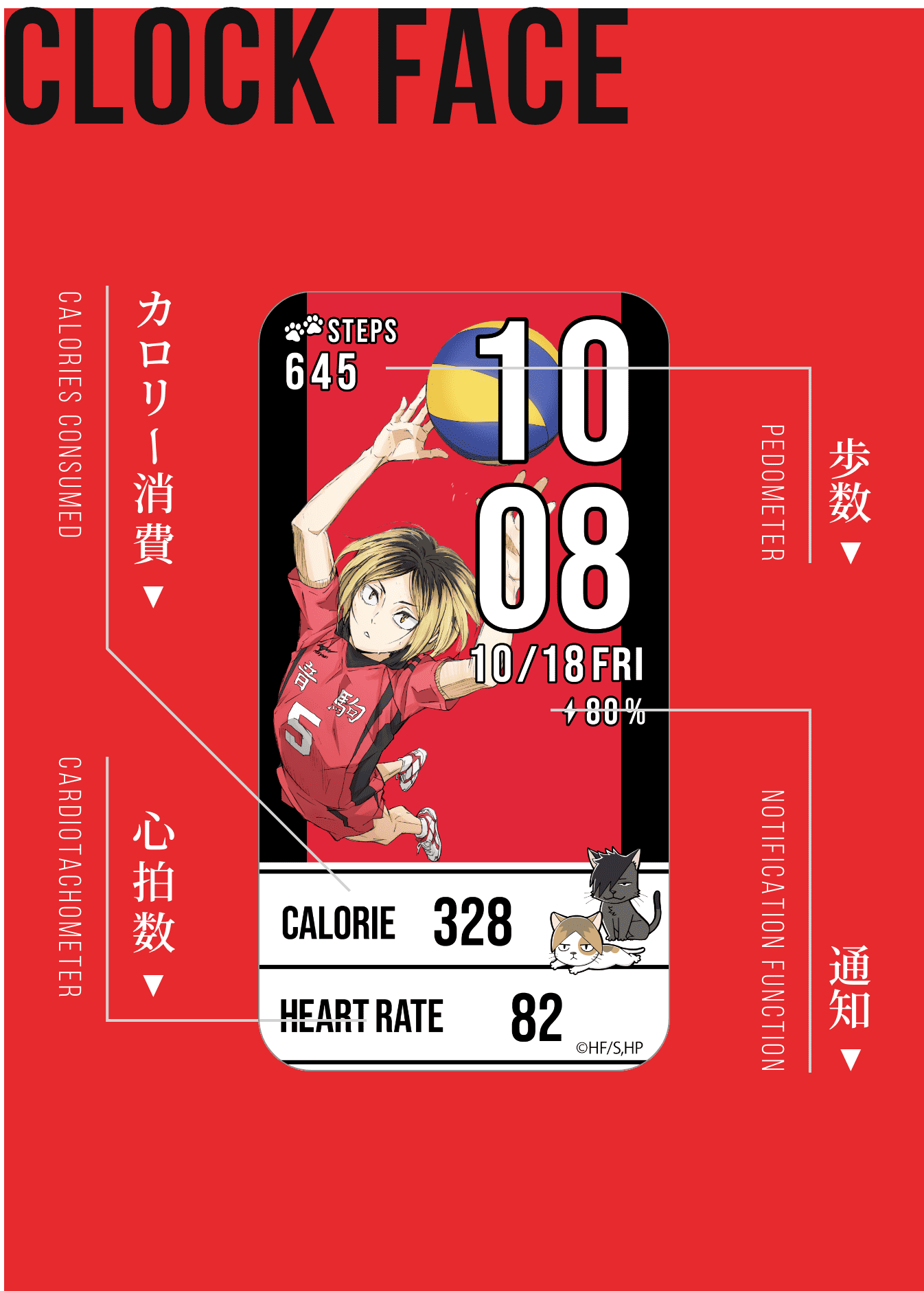 ハイキュー！スタンドクロック！ ハイキュー!! スマートウォッチ