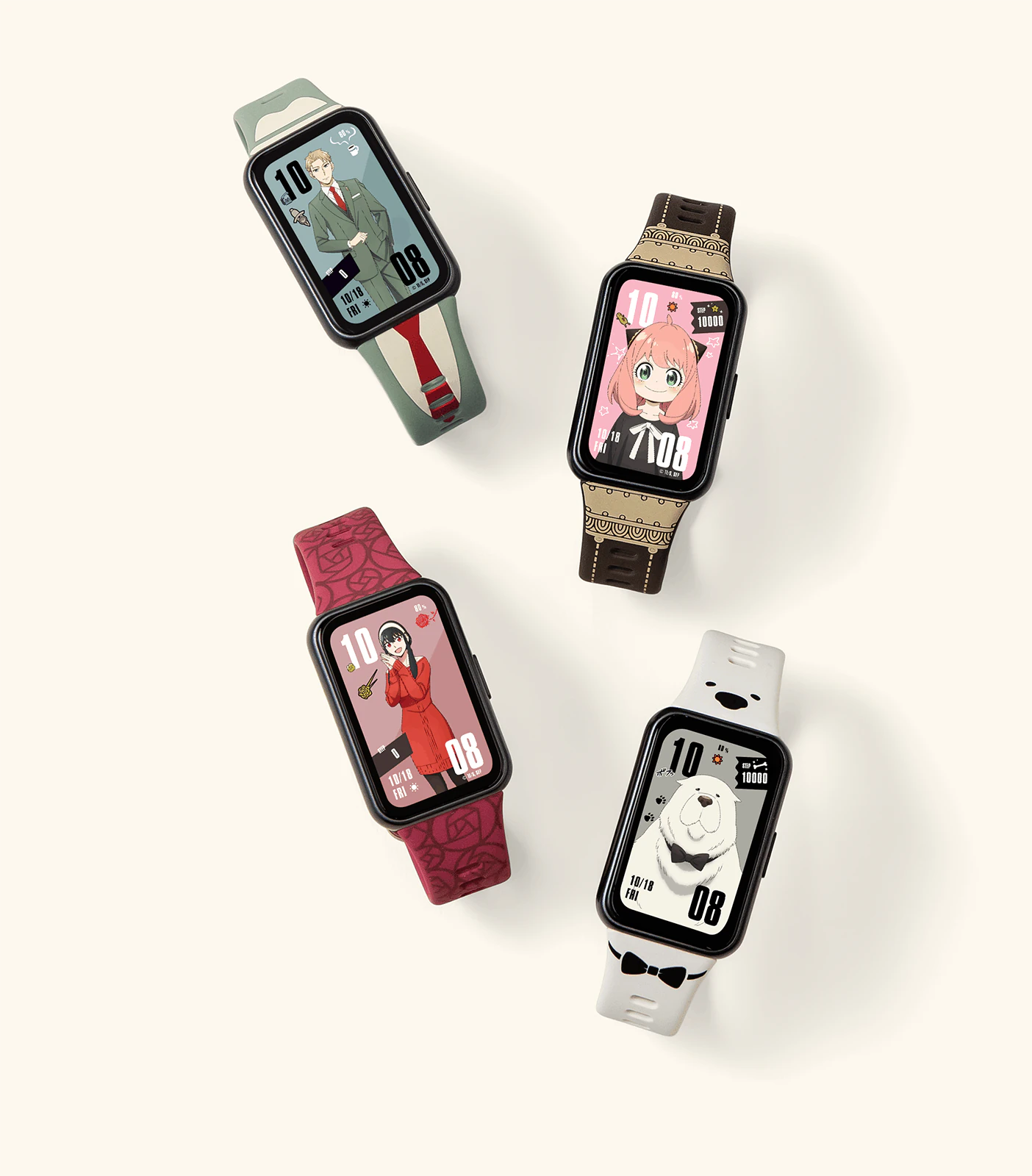 ロイド、アーニャ、ヨル、ボンドのスマートウォッチ
