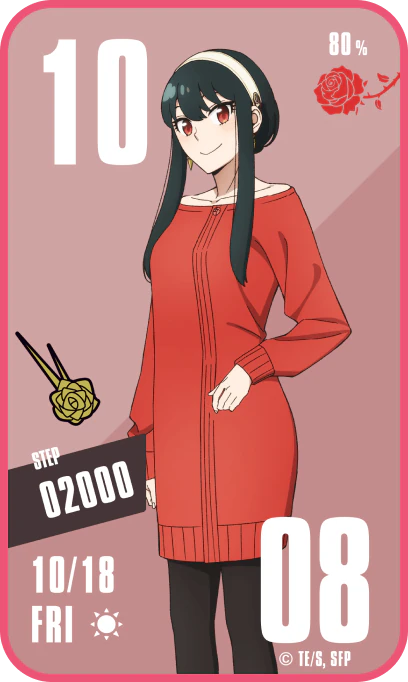 歩数2,000の文字盤